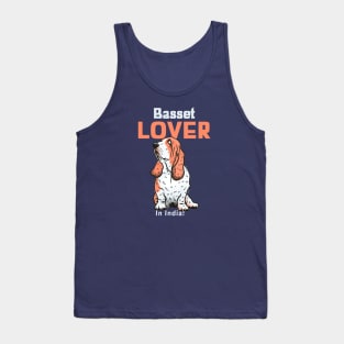 Basset Hound Lover In India Tank Top